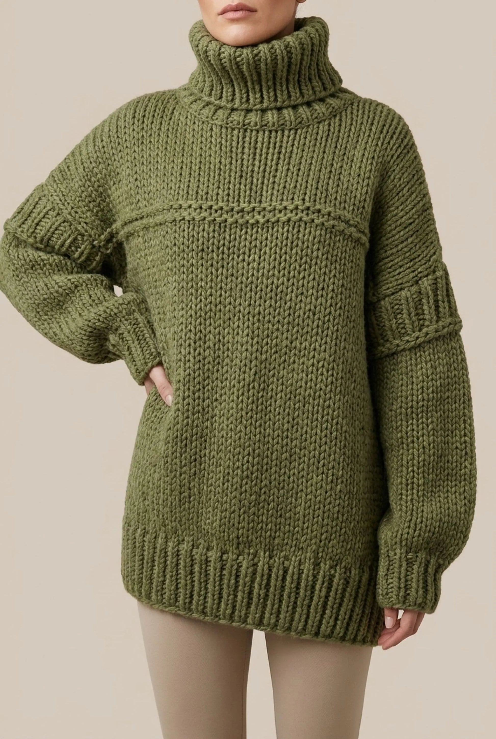 Vivera | Gruby Sweter Damski O Kroju Oversize