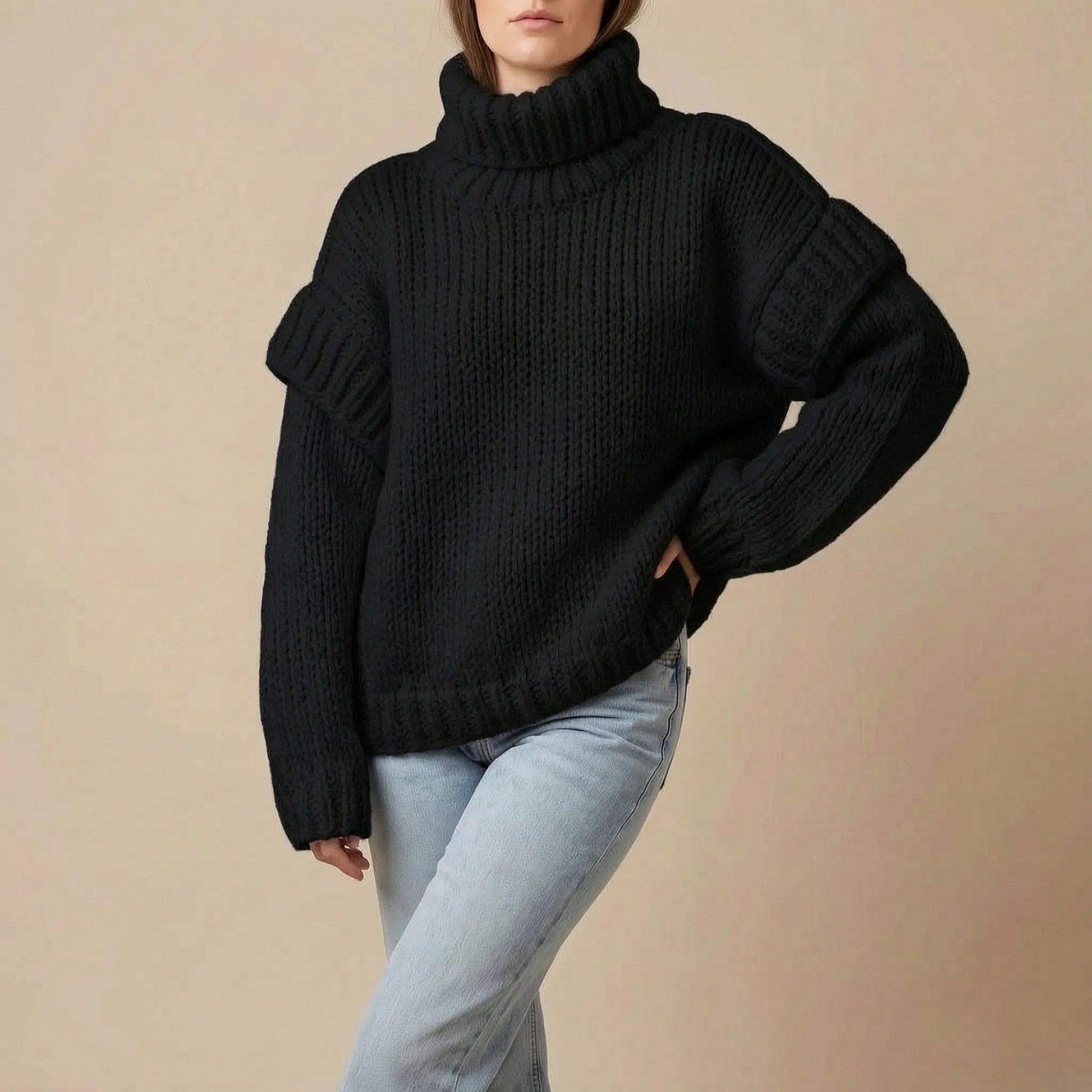 Vivera | Gruby Sweter Damski O Kroju Oversize