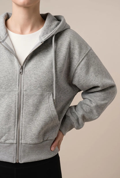ZipNova | Krótka Bluza Z Kapturem