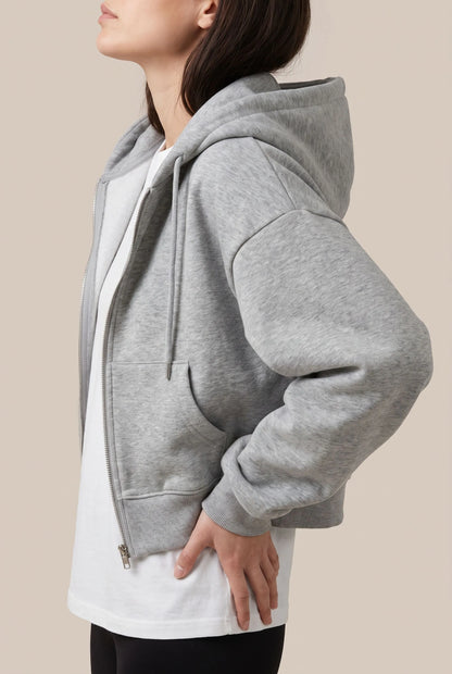 ZipNova | Krótka Bluza Z Kapturem