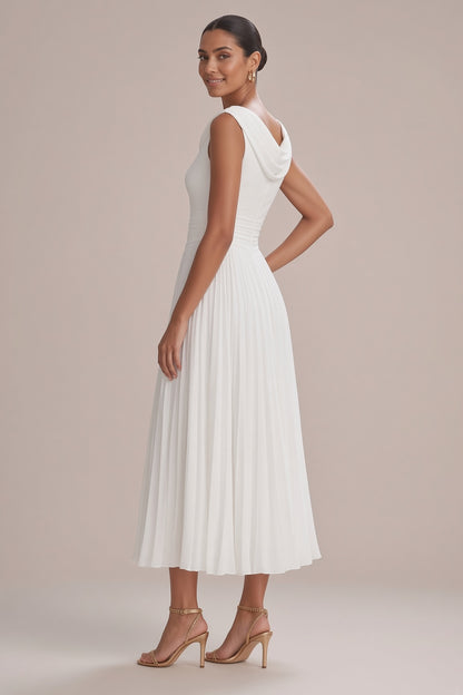 Elytia | Elegancka Plisowana Sukienka Midi