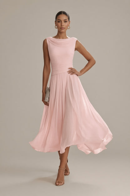 Elytia | Elegancka Plisowana Sukienka Midi